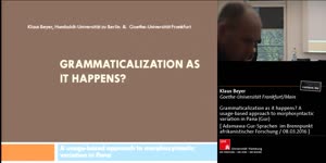 Thumbnail - Grammaticalization as it happens? A usage-based approach to morphosyntactic variation in Pana (Gur)