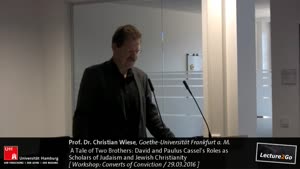 Miniaturansicht - A Tale of Two brothers: David and Paulus Cassel's Roles as Scholars of Judaism and Jewish Christianity