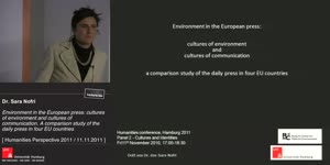 Thumbnail - Cultures of environment and cultures of communication in Europe: Some innovative methodological features and results from a comparative study of the daily press in Germany, Great Britain, Italy and Sw