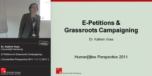 Miniaturansicht - E-Petitions and Grassroots Campaigning