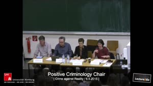 Miniaturansicht - Crimes against Reality - Plenary Session: Positive Criminology Chair