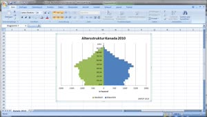 Miniaturansicht - Video 8: Bevölkerungspyramide mit Excel