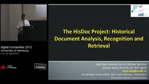 Miniaturansicht - LP 13 - HisDoc: Historical Document Analysis, Recognition and Retrieval