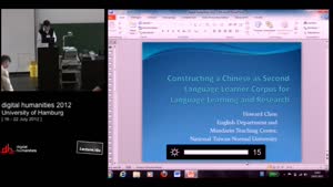 Miniaturansicht - Constructing a Chinese as Second Language Learner Corpus for Language and Learning Research