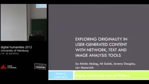 Thumbnail - Exploring Originality in User-Generated Content with Network and Image Analysis Tools