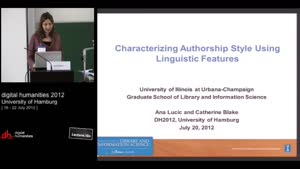 Thumbnail - Characterizing Authorship Style Using Linguistic Features