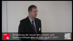 Miniaturansicht - Einweihung der neuen Serverraum - und Speicher-Infrastruktur im RRZ am 04.11.2011