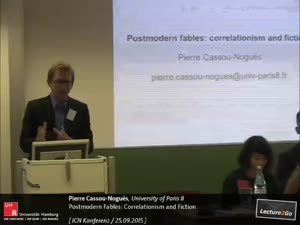 Thumbnail - Postmodern Fables: Correlationism and Fiction