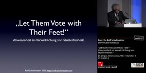Miniaturansicht - "Let them Vote with their Feet!" – Abwesenheit als Verwirklichung von Studierfreiheit?