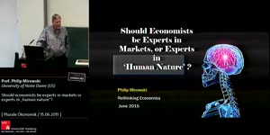 Miniaturansicht - Should Economists be Experts in Markets or Experts in "Human Nature"?