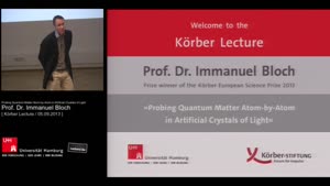 Thumbnail - Probing Quantum Matter Atom-by-Atom in Artificial Crystals of Light - Körber Lecture 2013