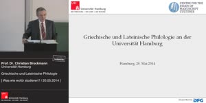 Miniaturansicht - Griechische und Lateinische Philologie an der Universität Hamburg