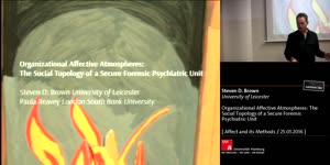 Miniaturansicht - Organizational Affective Atmospheres: The Social Topology of a Secure Forensic Psychiatric Unit