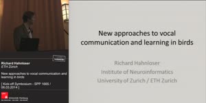 Thumbnail - New approaches to vocal communication and learning in birds