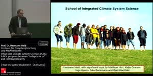 Miniaturansicht - Integrated Climate System Sciences (ICSS): A MSc program between "indepth focus" and interdisciplinarity