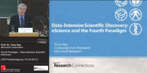 Miniaturansicht - Keynote: Fourth Paradigm — Data-Intensive Scientific Discovery