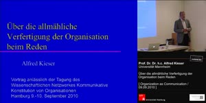 Miniaturansicht - Prof. Dr. Dr. h.c. Alfred Kieser - Über die allmähliche Verfertigung der Organisation beim Reden