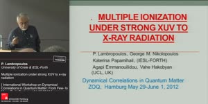 Miniaturansicht - Multiple ionization under strong XUV to x-ray radiation