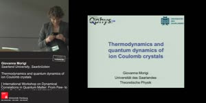 Thumbnail - Thermodynamics and quantum dynamics of ion Coulomb crystals