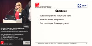 Thumbnail - Das Hamburger Tutorienprogramm – ein Schulungsangebot für studentische TutorInnen