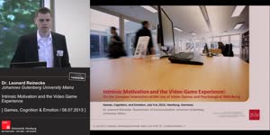 Miniaturansicht - Intrinsic Motivation and the Video Game Experience. On the Complex Interaction of the Use of Video Games and Psychological Well-Being