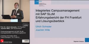 Miniaturansicht - Campusmanagement mit SAP®SLcM – Lösungsüberblick und Erfahrungsbericht der FH Frankfurt