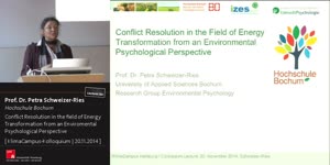 Miniaturansicht - Conflict Resolution in the Field of Energy Transformation from an Environmental Psychological Perspective