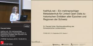 Thumbnail - histHub.net: Ein mehrsprachiger Metadatenhub für Linked Open Data zu historischen Entitäten aller Epochen und Regionen der Schweiz