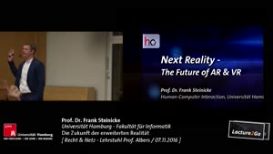 Thumbnail - Lehrstuhl Prof. Albers - Recht & Netz - Die Zukunft der erweiterten Realität - Prof. Dr. Steinicke