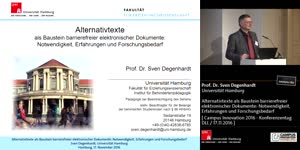 Thumbnail - Alternativtexte als Baustein barrierefreier elektronischer Dokumente: Notwendigkeit, Erfahrungen und Forschungsbedarf