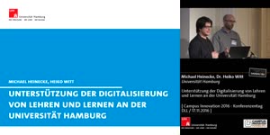 Thumbnail - Unterstützung der Digitalisierung von Lehren und Lernen an der Universität Hamburg