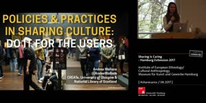 Miniaturansicht - Andrea Wallace: Policies and Practices in Sharing Culture: Do It for the Users