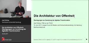 Thumbnail - Die Architektur von Offenheit. Überlegungen zur Gestaltung der digitalen Transformation
