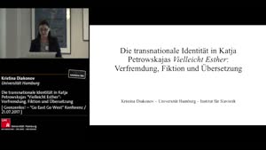 Miniaturansicht - Die transnationale Identität in Katja Petrowskajas "Vielleicht Esther": Verfremdung, Fiktion und Übersetzung