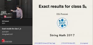 Thumbnail - Exact results for class Sk