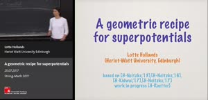 Miniaturansicht - A geometric recipe for superpotentials