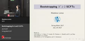 Miniaturansicht - Bootstrapping N=2 and 3 SCFTs