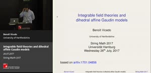 Miniaturansicht - Integrable field theories and dihedral affine Gaudin models