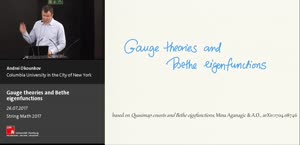 Thumbnail - Gauge theories and Bethe eigenfunctions