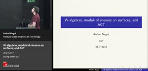 Miniaturansicht - W-algebras, moduli of sheaves on surfaces, and AGT