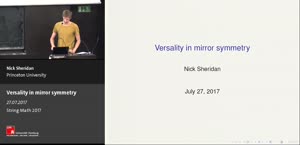 Thumbnail - Versality in mirror symmetry