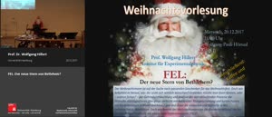 Miniaturansicht - Weihnachtsvorlesung 2017 // FEL: Der neue Stern von Betlehem?