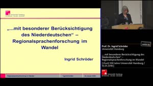 Thumbnail - „ mit besonderer Berücksichtigung des Niederdeutschen“ – Regionalsprachenforschung im Wandel
