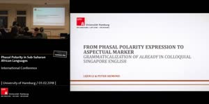 Miniaturansicht - From Phasal Polarity expression to aspectual marker: Grammaticalization of already in Colloquial Singapore English