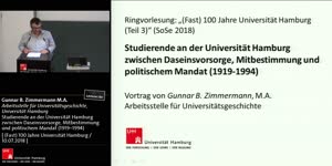 Miniaturansicht - Studierende an der Universität Hamburg zwischen Daseinsvorsorge, Mitbestimmung und politischem Mandat (1919–1994)