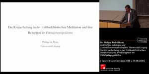 Thumbnail - Die Körperhaltung in der frühbuddhistischen Meditation und ihre Rezeption im Pātañjalayogaśāstra