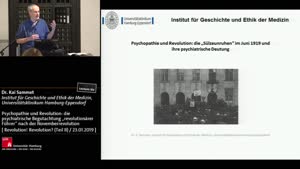 Miniaturansicht - Psychopathie und Revolution: die psychiatrische Begutachtung „revolutionärer Führer“ nach der Novemberrevolution durch Hamburger Psychiater