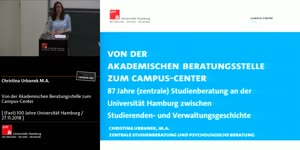 Thumbnail - Von der Akademischen Beratungsstelle zum Campus-Center – 87 Jahre (zentrale) Studienberatung an der Universität Hamburg zwischen Studierenden- und Verwaltungsgeschichte