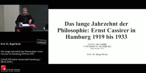 Thumbnail - Das lange Jahrzehnt der Philosophie: Ernst Cassirer in Hamburg 1919 bis 1933