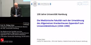 Miniaturansicht - Die Medizinische Fakultät nach der Umwidmung des Allgemeinen Krankenhauses Eppendorf zum Universitätskrankenhaus (1934-1990)